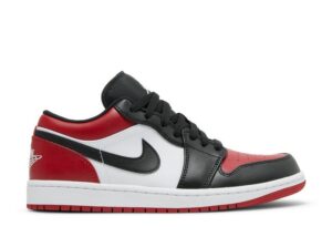 Air Jordan 1 Low Bred Toe 553558-612 Sneaker Shoes