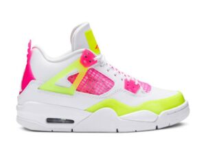 Air Jordan 4 Retro GS Lemon Venom CV7808-100 Sneaker Shoes