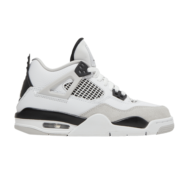 Air Jordan 4 Retro GS Military Black 408452-111 Sneaker Shoes - Image 9