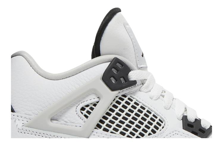 Air Jordan 4 Retro GS Military Black 408452-111 Sneaker Shoes - Image 2