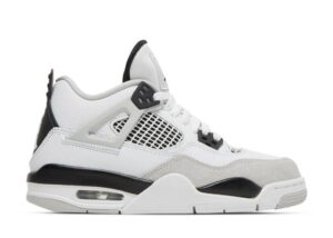 Air Jordan 4 Retro GS Military Black 408452-111 Sneaker Shoes