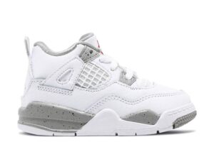 Air Jordan 4 Retro TD White Oreo BQ7670-100 Sneaker Shoes