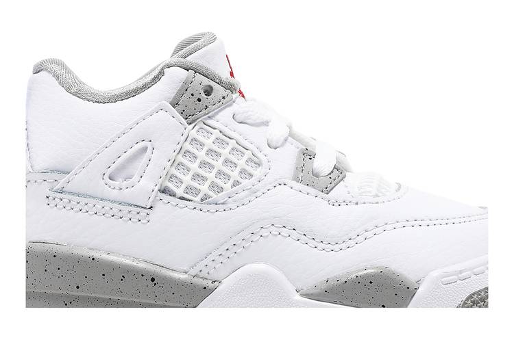 Air Jordan 4 Retro TD White Oreo BQ7670-100 Sneaker Shoes - Image 2