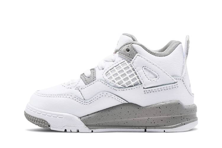 Air Jordan 4 Retro TD White Oreo BQ7670-100 Sneaker Shoes - Image 3