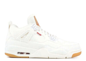 Levis x Air Jordan 4 Retro White Denim AO2571-100 Classic Sneakers – Potoslime