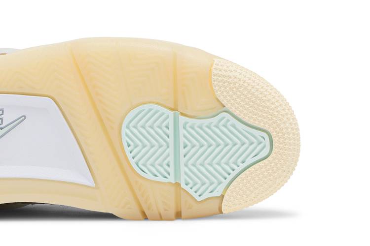 Off-White x Wmns Air Jordan 4 Retro SP Sail CV9388-100 Sneaker Shoes - Image 5