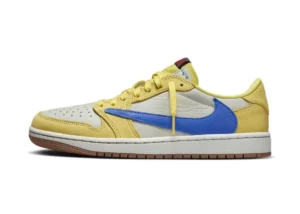 Travis Scott x Air Jordan 1 Retro Low OG SP PS Canary DZ5909-700 Sneaker Shoes