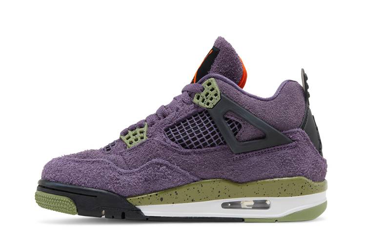 Wmns Air Jordan 4 Retro Canyon Purple AQ9129-500 Sneaker Shoes - Image 4
