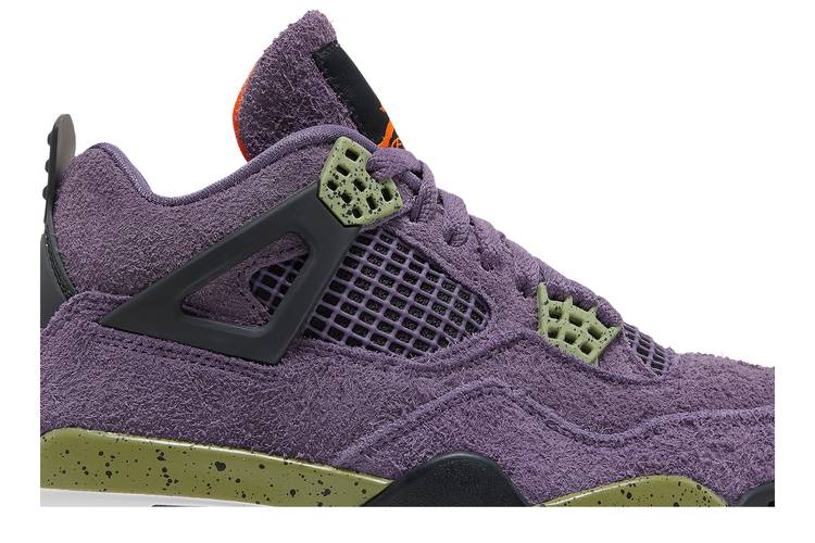 Wmns Air Jordan 4 Retro Canyon Purple AQ9129-500 Sneaker Shoes - Image 2