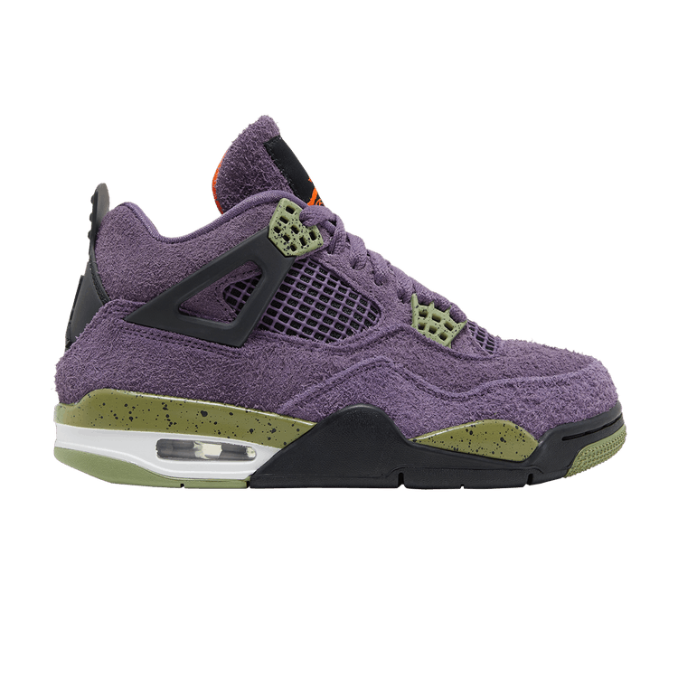 Wmns Air Jordan 4 Retro Canyon Purple AQ9129-500 Sneaker Shoes - Image 3